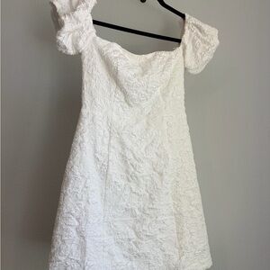 Elegant White Off the shoulder dress